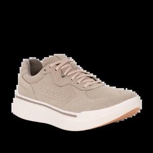NEW AHNU women's sequence 1.1 suede sneakers in oatmeal
